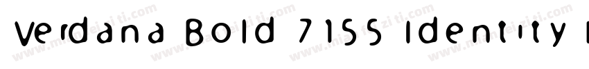 Verdana Bold 7155 Identity H字体转换